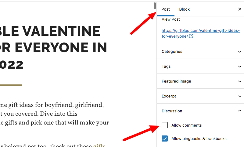 Dont allow comments for a single WordPress post