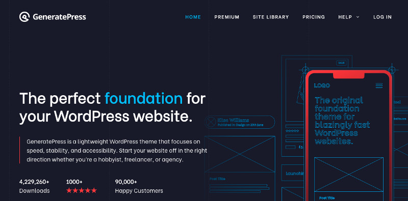 GeneratePress theme free vs premium review