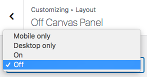 GeneratePress Free Vs Pro - Customize Layout Off Canvas Panel