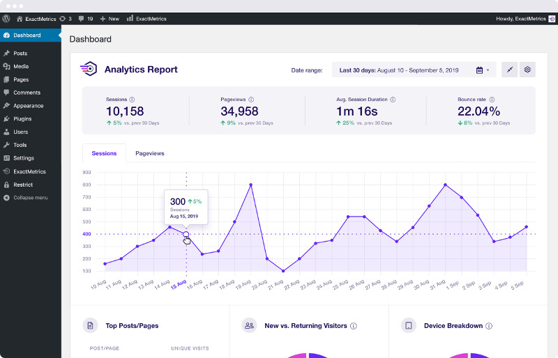 Exact Metrics Preview